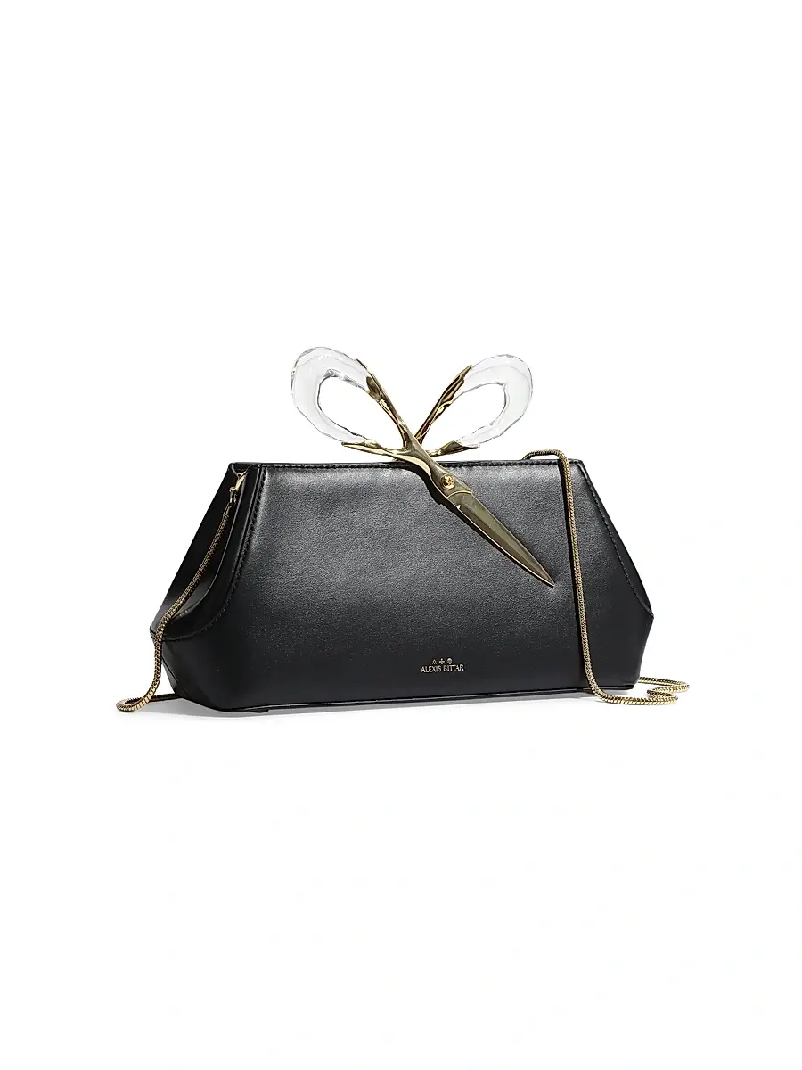 ALEXIS BITTAR Women's The Scissor Leather Clutch | Thumbnail 5 ALEXIS BITTAR Women's The Scissor Leather Clutch | Thumbnail 5