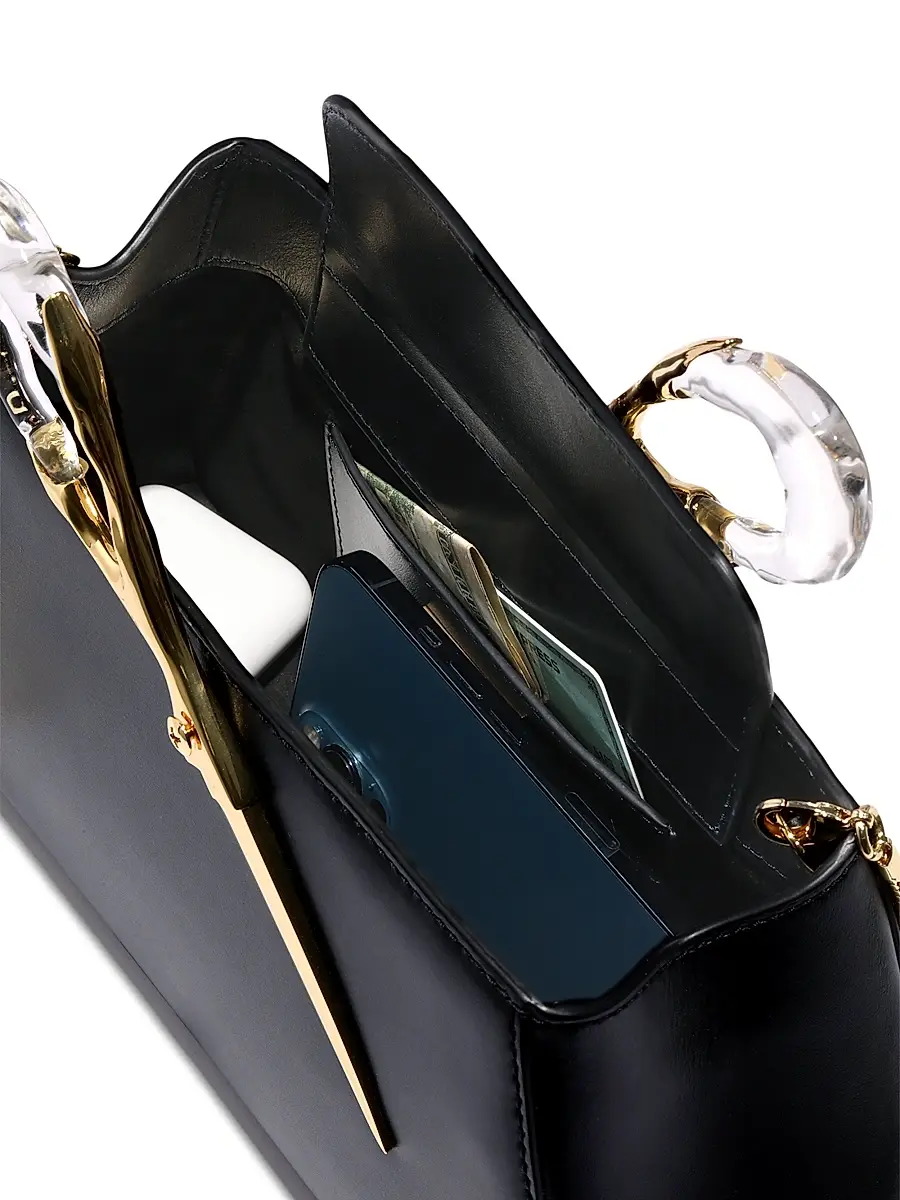 ALEXIS BITTAR Women's The Scissor Leather Clutch | Thumbnail 7 ALEXIS BITTAR Women's The Scissor Leather Clutch | Thumbnail 7