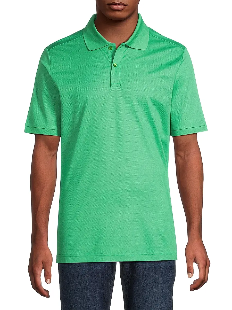 Eton Men's Cotton Piqué Polo Shirt | Thumbnail 3 Eton Men's Cotton Piqué Polo Shirt | Thumbnail 3