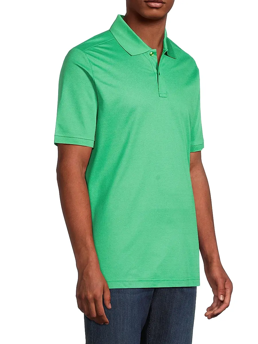 Eton Men's Cotton Piqué Polo Shirt | Thumbnail 4 Eton Men's Cotton Piqué Polo Shirt | Thumbnail 4