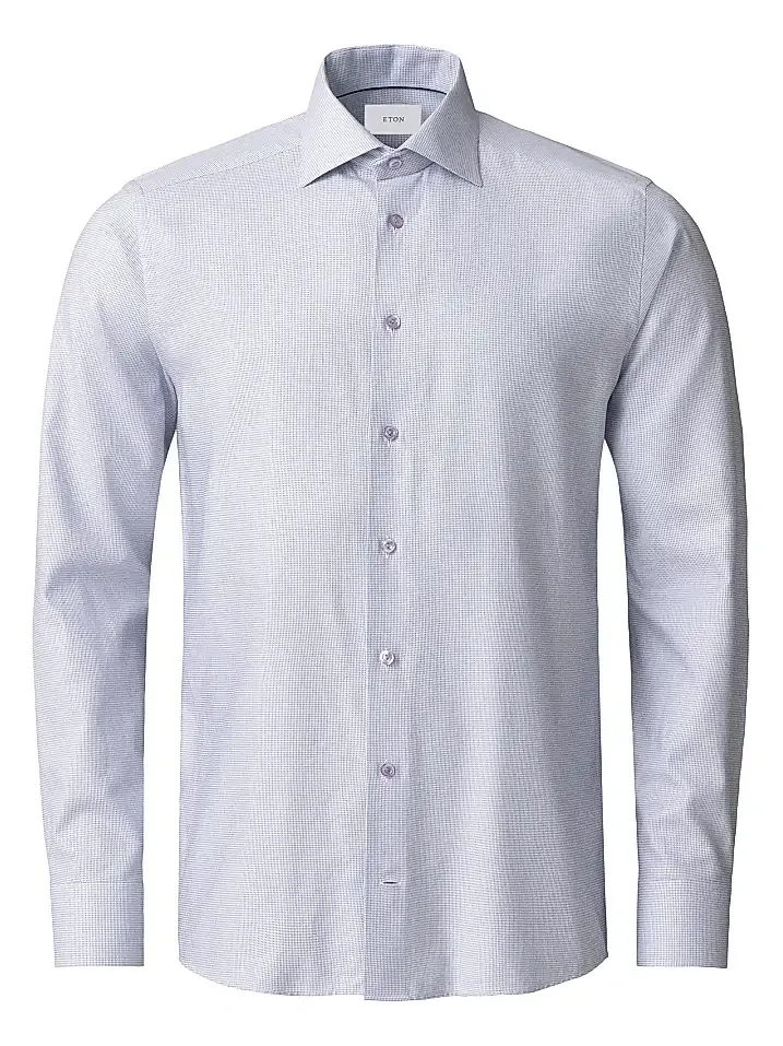 Men's Slim-Fit Semi Solid Button-Front Shirt