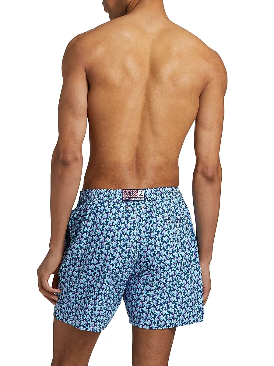 MC2 Saint Barth Men's Comfort Light Swim Trunks - Silk Fish | Thumbnail 4 MC2 Saint Barth Men's Comfort Light Swim Trunks - Silk Fish | Thumbnail 4