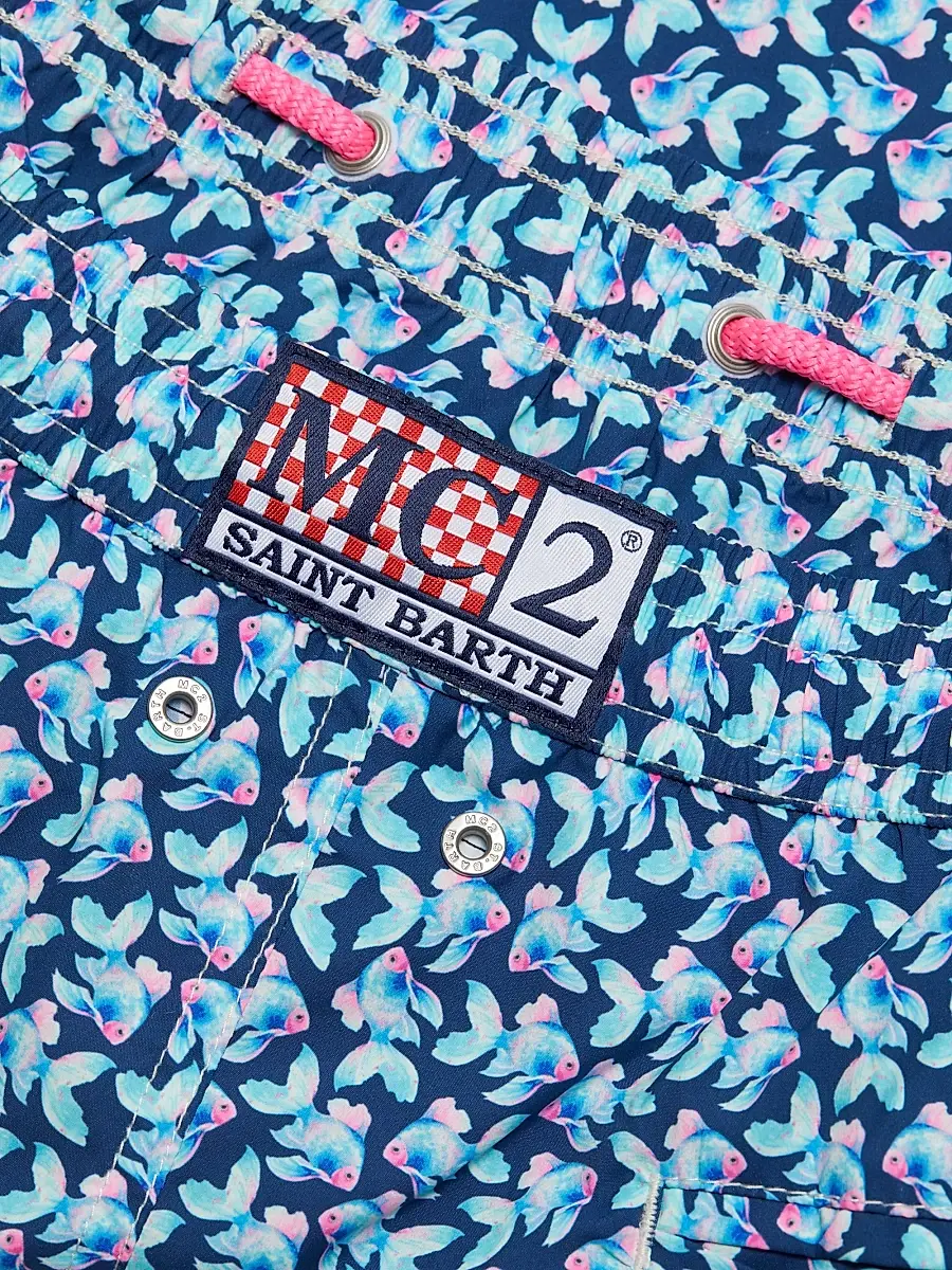 MC2 Saint Barth Men's Comfort Light Swim Trunks - Silk Fish | Thumbnail 6 MC2 Saint Barth Men's Comfort Light Swim Trunks - Silk Fish | Thumbnail 6
