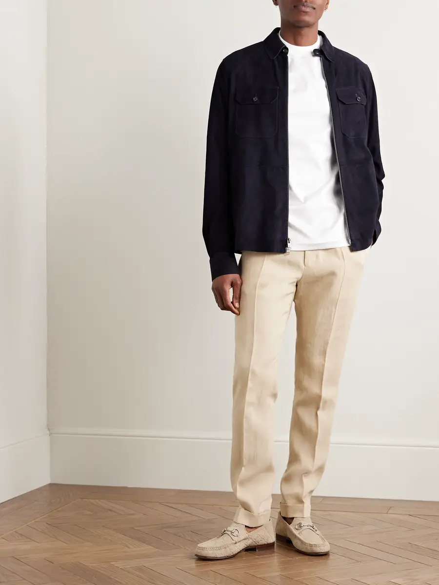 Ralph Lauren Purple Label Suede Bomber Jacket - Men | Thumbnail 2 Ralph Lauren Purple Label Suede Bomber Jacket - Men | Thumbnail 2