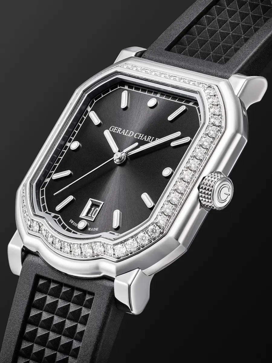 Gerald Charles Maestro 2.0 Ultra-Thin Automatic 39mm Stainless Steel, Diamond and Rubber Watch, Ref. No. GC2.0-A-DIA-00 - Men | Thumbnail 4 Gerald Charles Maestro 2.0 Ultra-Thin Automatic 39mm Stainless Steel, Diamond and Rubber Watch, Ref. No. GC2.0-A-DIA-00 - Men | Thumbnail 4