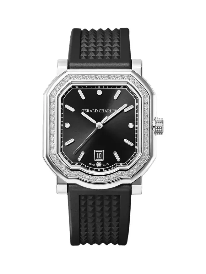 Maestro 2.0 Ultra-Thin Automatic 39mm Stainless Steel, Diamond and Rubber Watch, Ref. No. GC2.0-A-DIA-00 - Men