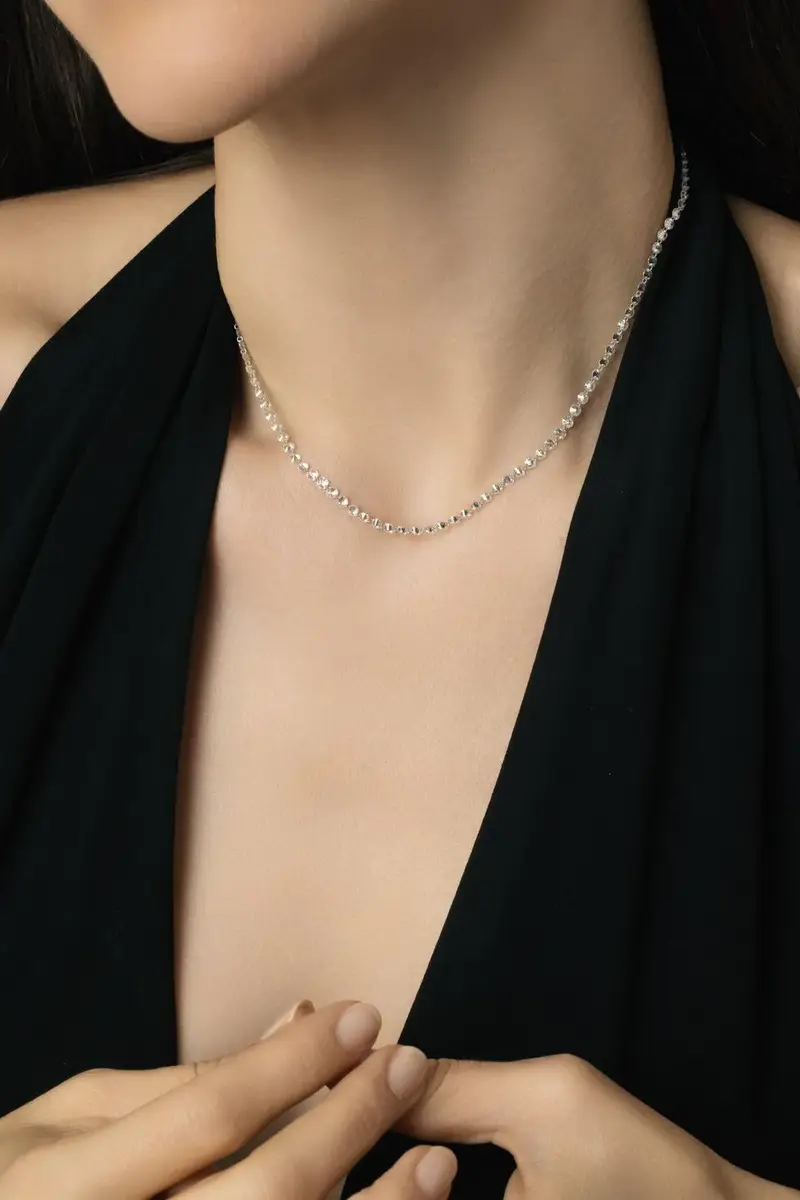 SIDNEY GARBER Diamond Pierced Stone Necklace | Thumbnail 2 SIDNEY GARBER Diamond Pierced Stone Necklace | Thumbnail 2