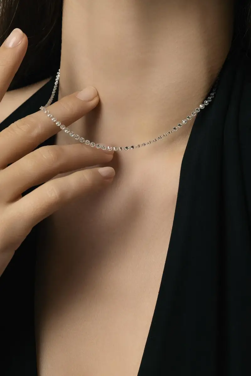 SIDNEY GARBER Diamond Pierced Stone Necklace | Thumbnail 3 SIDNEY GARBER Diamond Pierced Stone Necklace | Thumbnail 3