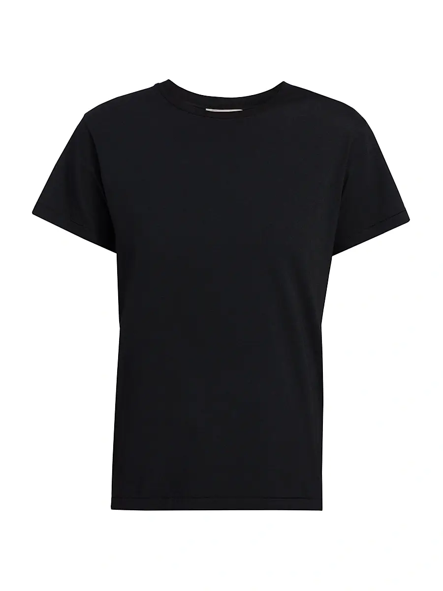 The Row Women's Florie Cotton T-Shirt - Black | Image 1 The Row Women's Florie Cotton T-Shirt - Black | Image 1