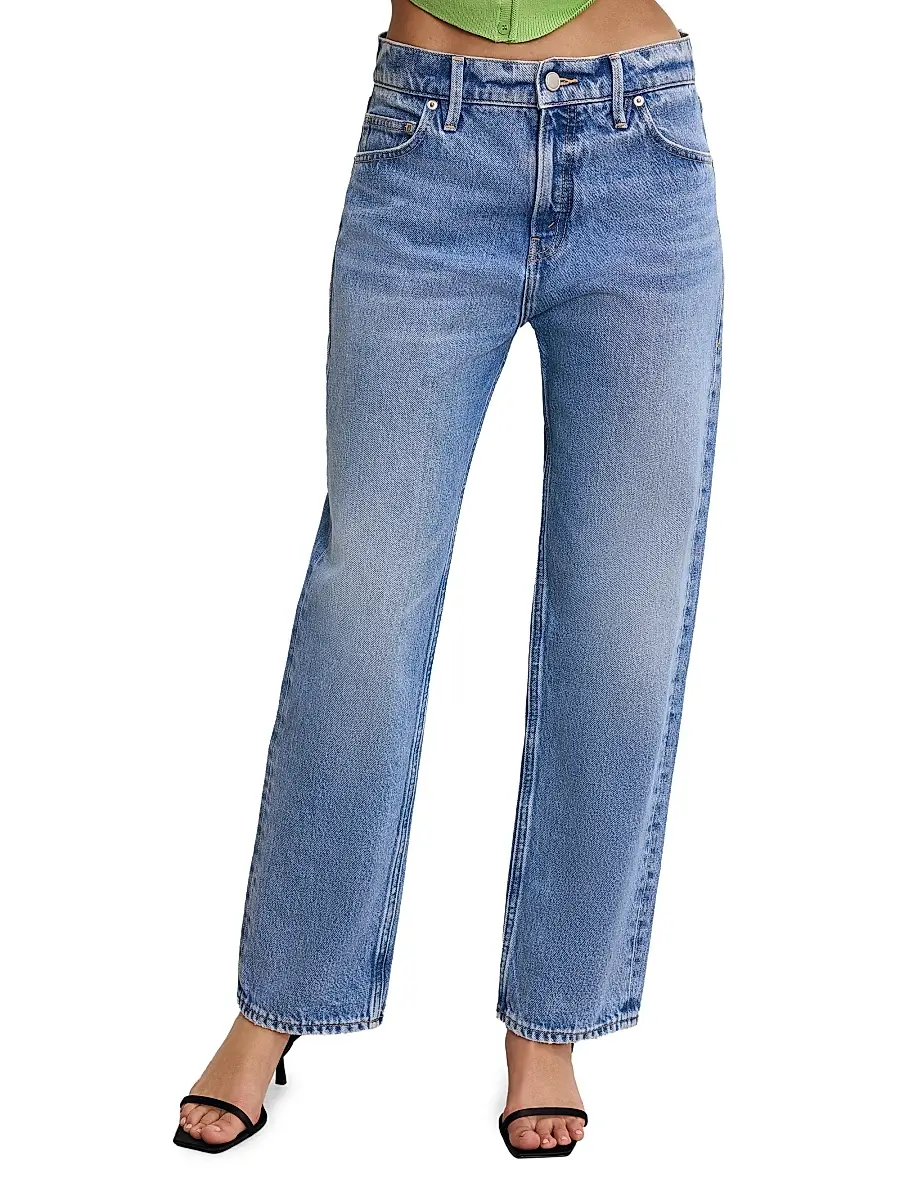 GOOD AMERICAN Women's Good Standard Straight-Leg Jeans | Thumbnail 3 GOOD AMERICAN Women's Good Standard Straight-Leg Jeans | Thumbnail 3