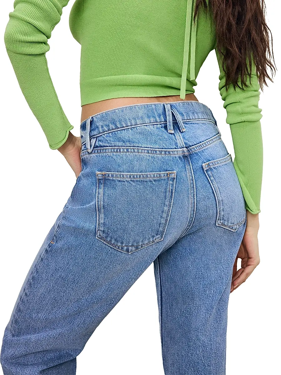 GOOD AMERICAN Women's Good Standard Straight-Leg Jeans | Thumbnail 6 GOOD AMERICAN Women's Good Standard Straight-Leg Jeans | Thumbnail 6