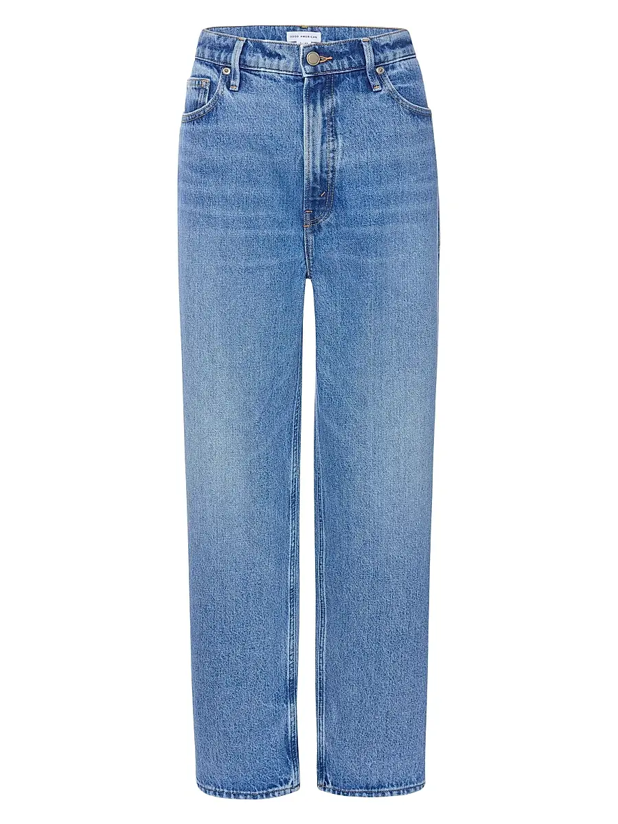 Good American Women's Good Standard Straight-Leg Jeans - Indigo | Image 1 Good American Women's Good Standard Straight-Leg Jeans - Indigo | Image 1