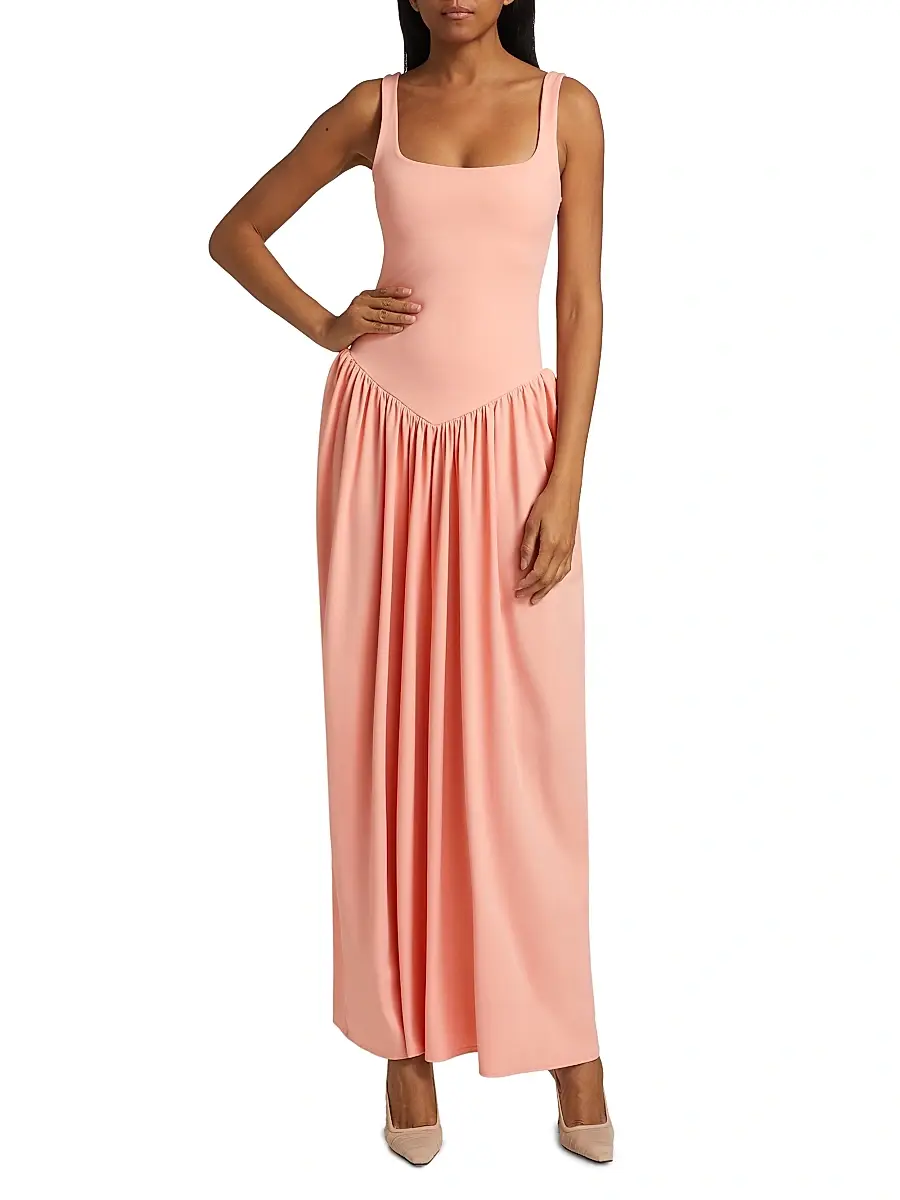 Mariandree Gaitan Women's Viana Pleated Maxi Dress | Thumbnail 2 Mariandree Gaitan Women's Viana Pleated Maxi Dress | Thumbnail 2