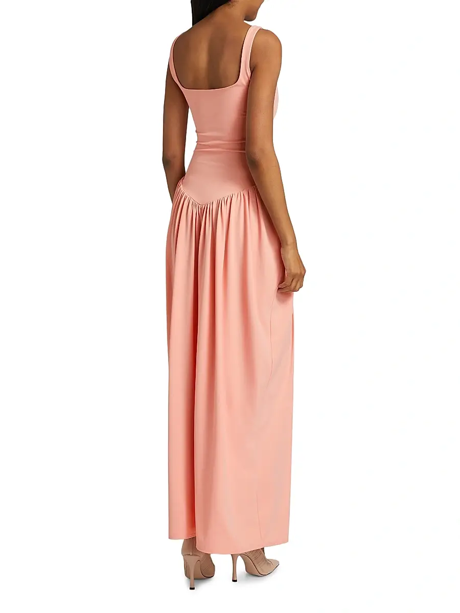 Mariandree Gaitan Women's Viana Pleated Maxi Dress | Thumbnail 5 Mariandree Gaitan Women's Viana Pleated Maxi Dress | Thumbnail 5