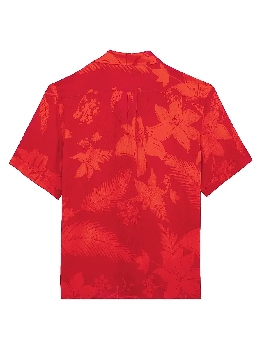 Vilebrequin Men's Flower Power Bowling Shirt | Thumbnail 3