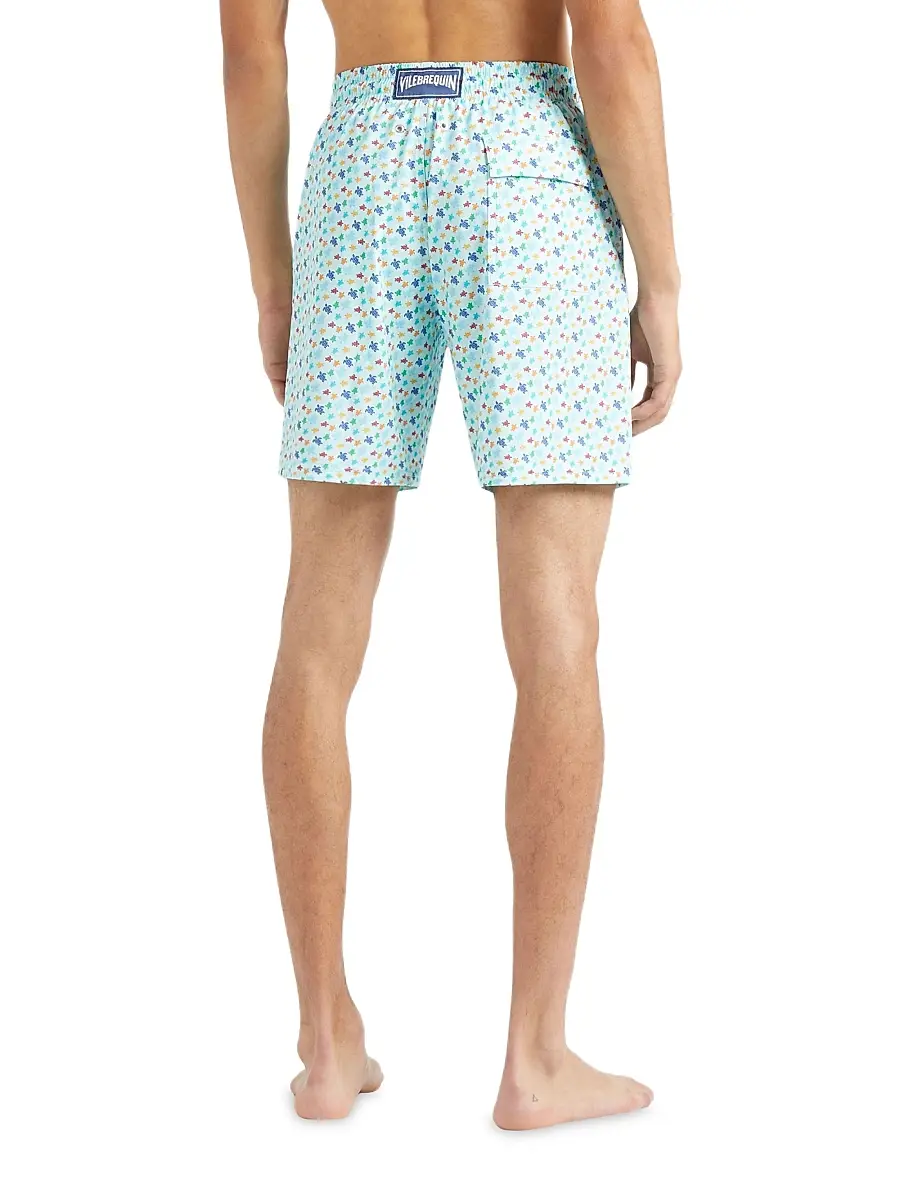 Vilebrequin Men's Micro Ronde Des Tortues Rainbow Stretch Swim Shorts | Thumbnail 4 Vilebrequin Men's Micro Ronde Des Tortues Rainbow Stretch Swim Shorts | Thumbnail 4
