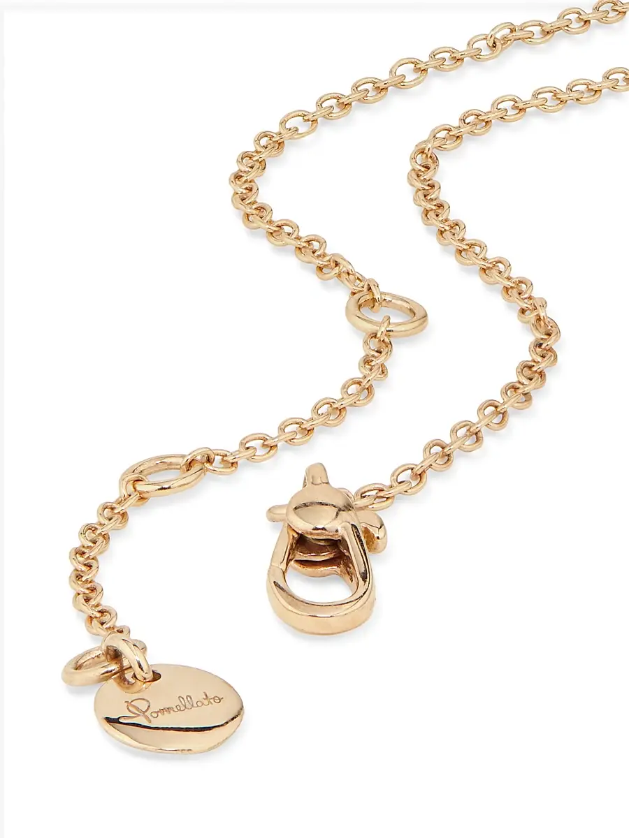 Pomellato Women's Pom Pom Dot 18K Rose Gold, Turquoise & 0.05 TCW Diamond Reversible Pendant Necklace - Rose Gold | Thumbnail 3