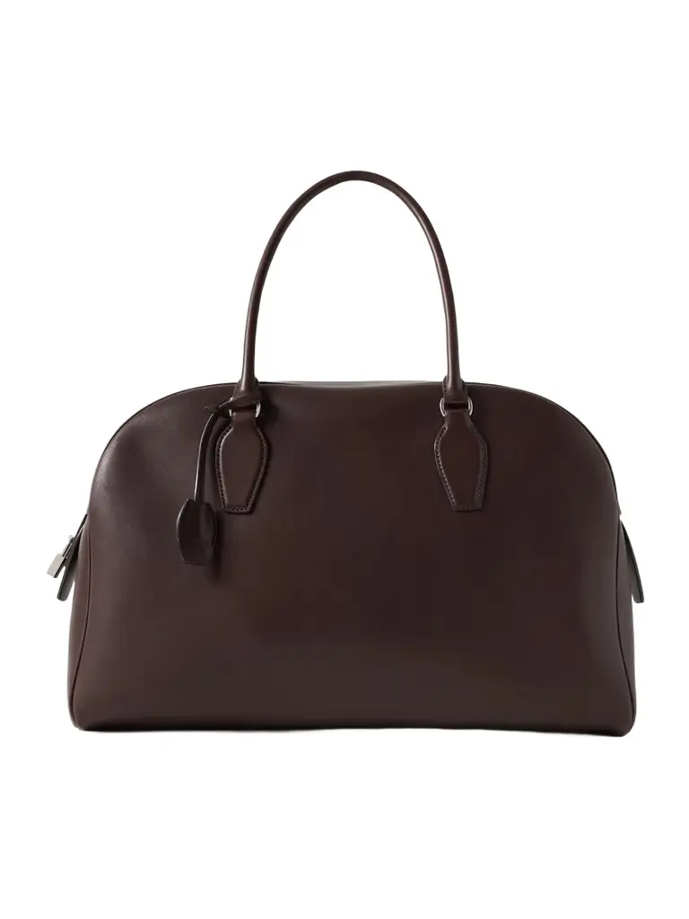 India 15.75 Leather Shoulder Bag