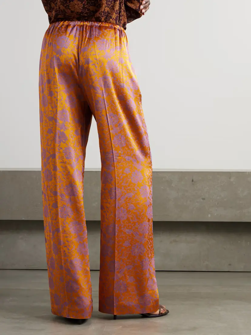 Dries Van Noten Satin-jacquard Wide-leg Pants | Thumbnail 3