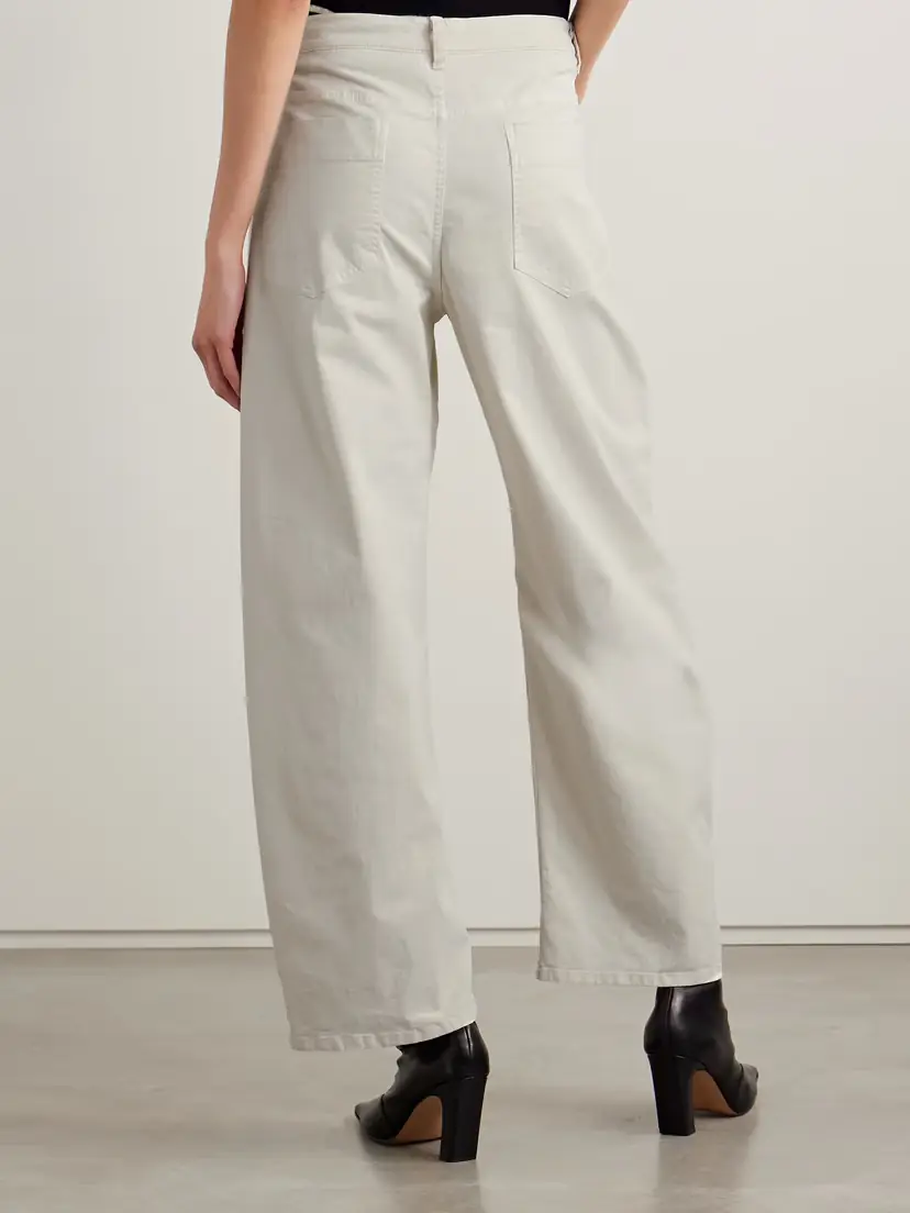 Nili Lotan Tribeca Brushed Cotton-blend Twill Barrel-leg Pants | Thumbnail 4 Nili Lotan Tribeca Brushed Cotton-blend Twill Barrel-leg Pants | Thumbnail 4