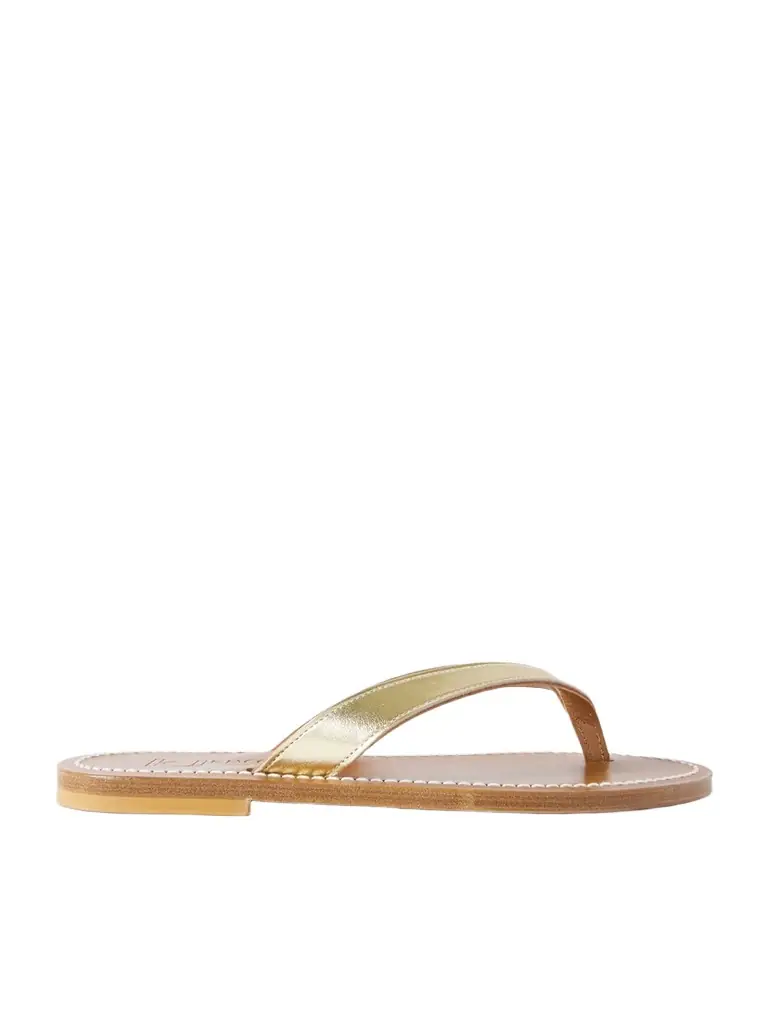 K Jacques St Tropez Torino Metallic Leather Sandals | Image 1 K Jacques St Tropez Torino Metallic Leather Sandals | Image 1