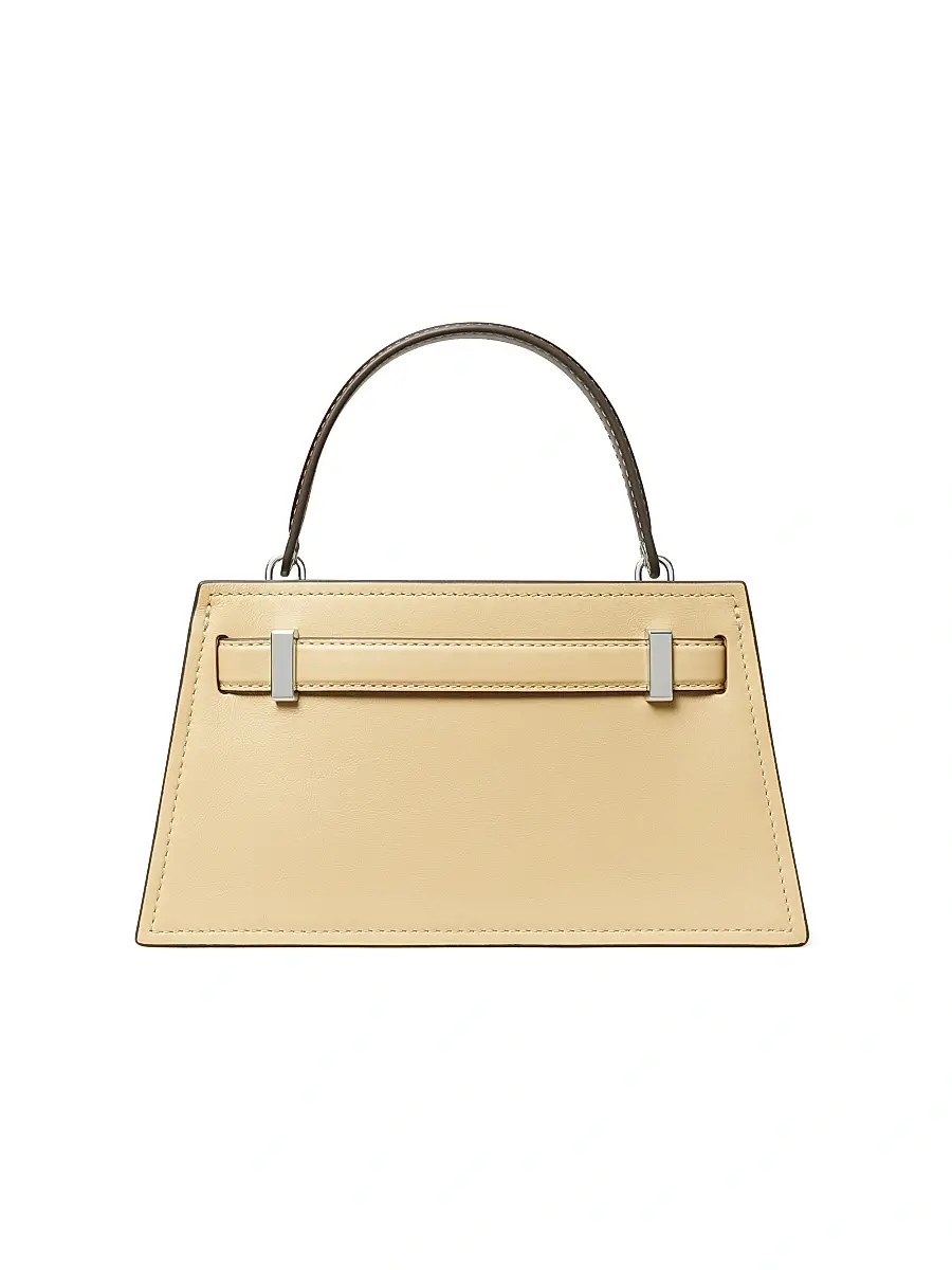 Tory Burch Women's Lee Radziwill Petite Leather Top Handle Bag - Praline | Thumbnail 7 Tory Burch Women's Lee Radziwill Petite Leather Top Handle Bag - Praline | Thumbnail 7