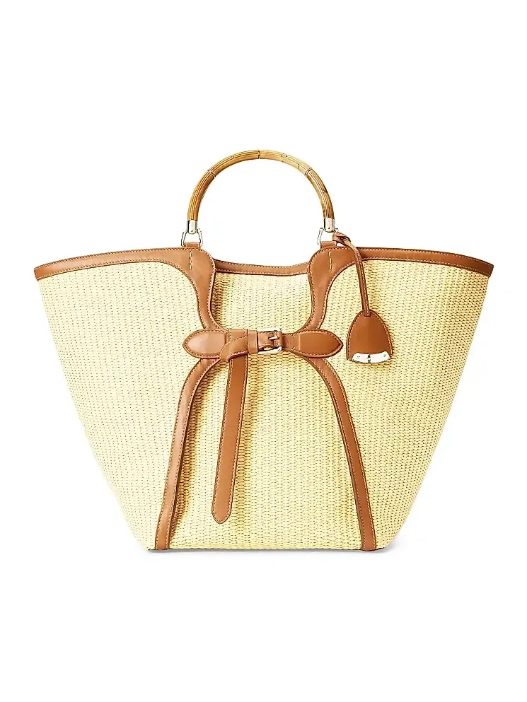 Women's Large The Ralph Braided Raffia Tote Bag