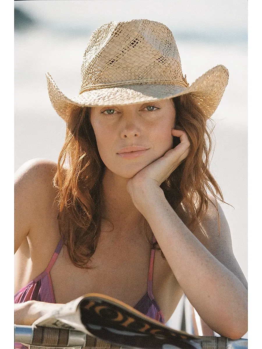 Lack of color Women's Memoirs Sundance Cowboy Raffia Hat | Thumbnail 2