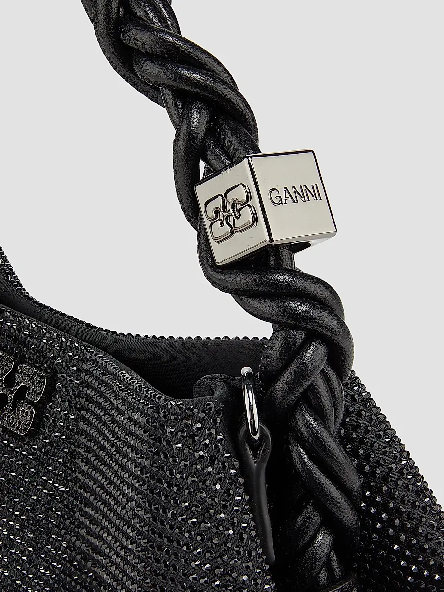 Ganni Women's Mini Bou Strass-Embellished Top Handle Bag | Thumbnail 6