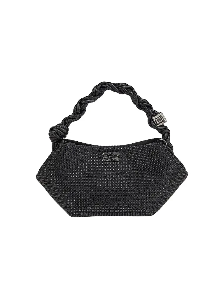 Ganni Women's Mini Bou Strass-Embellished Top Handle Bag