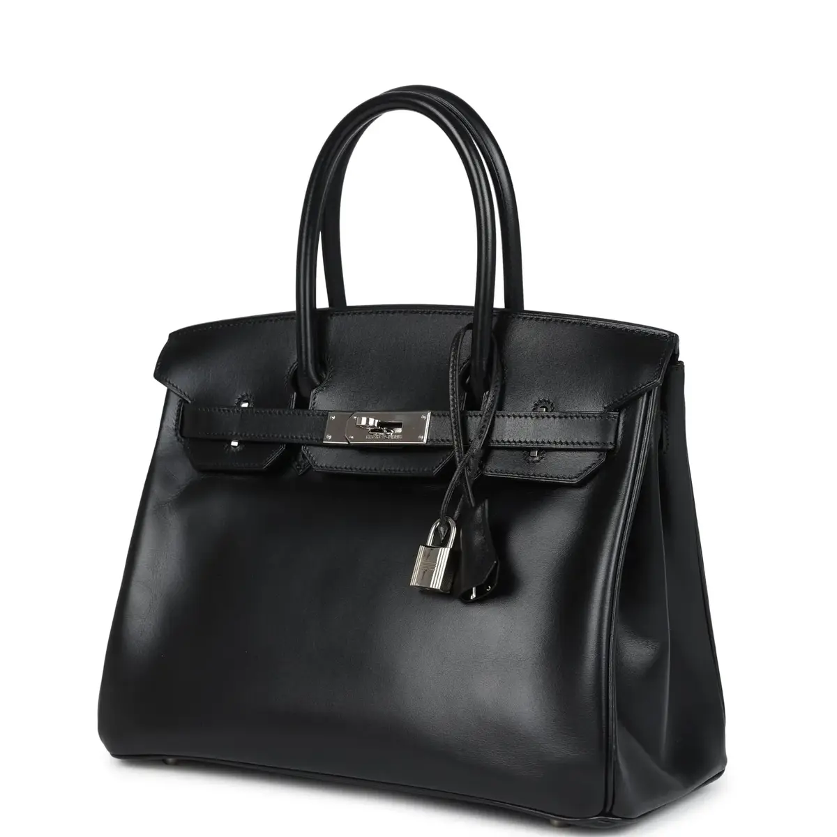 HERMÈS Vintage Hermes Birkin 30 Black Box Palladium Hardware | Thumbnail 5 HERMÈS Vintage Hermes Birkin 30 Black Box Palladium Hardware | Thumbnail 5