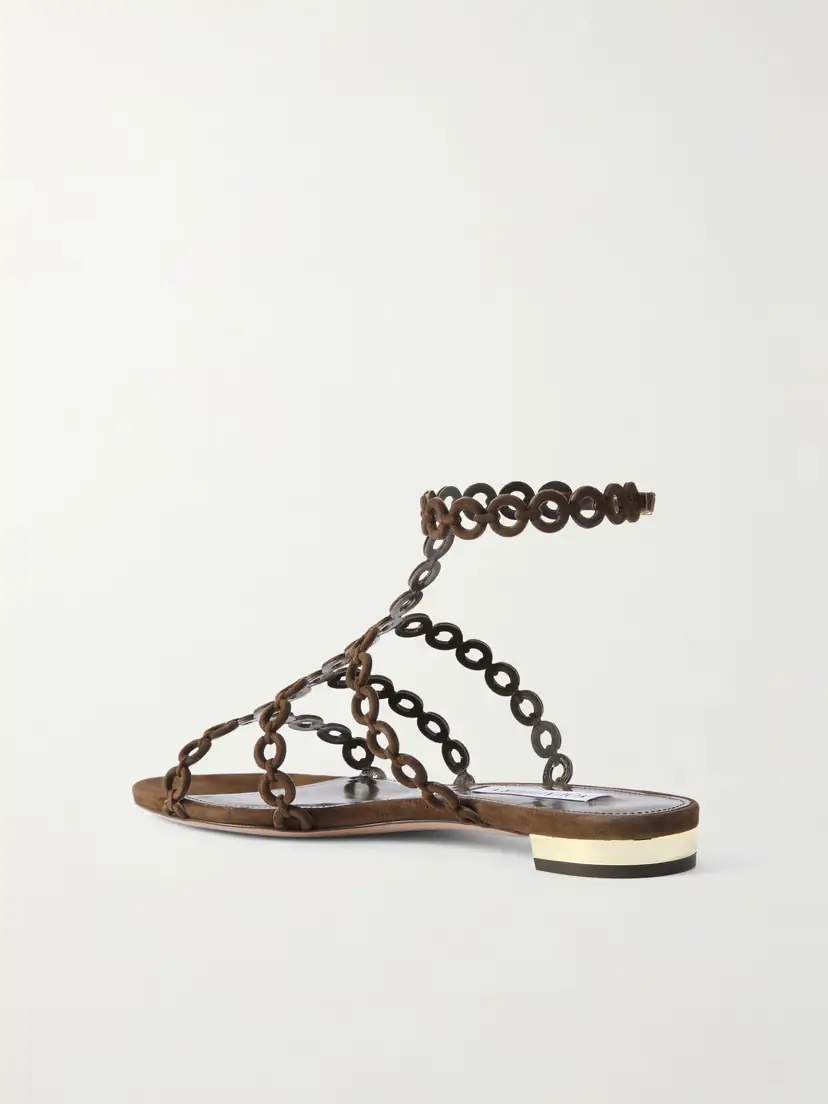 Aquazzura Infinity Suede Sandals | Thumbnail 3 Aquazzura Infinity Suede Sandals | Thumbnail 3