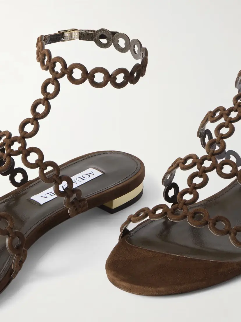 Aquazzura Infinity Suede Sandals | Thumbnail 4 Aquazzura Infinity Suede Sandals | Thumbnail 4