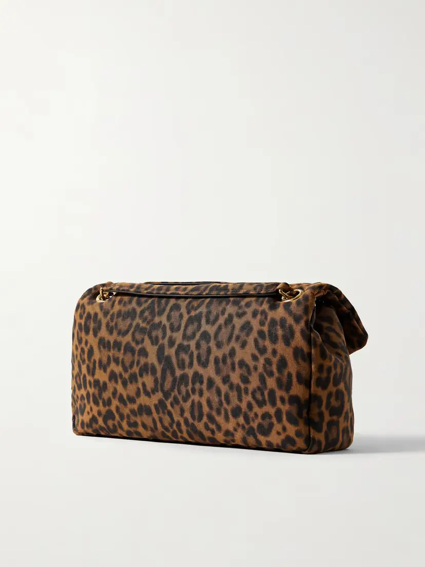 Saint Laurent Calypso Small Padded Leopard-print Faille Shoulder Bag | Thumbnail 3 Saint Laurent Calypso Small Padded Leopard-print Faille Shoulder Bag | Thumbnail 3