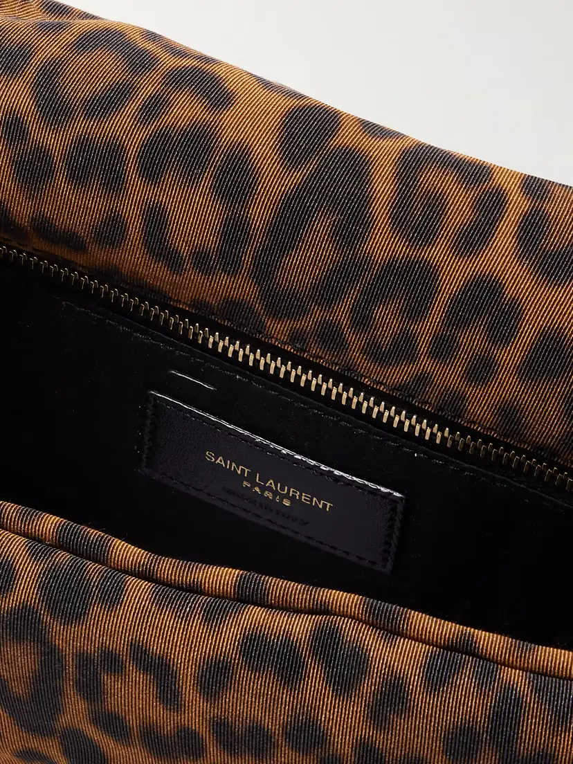 Saint Laurent Calypso Small Padded Leopard-print Faille Shoulder Bag | Thumbnail 5 Saint Laurent Calypso Small Padded Leopard-print Faille Shoulder Bag | Thumbnail 5