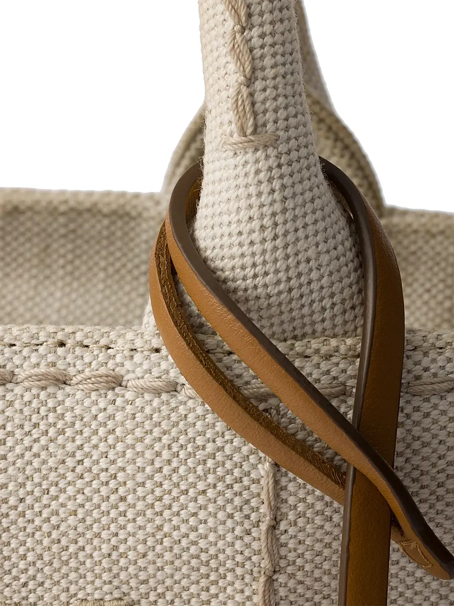 Prada Women's Linen Blend Mini Handbag - Beige Khaki | Thumbnail 5