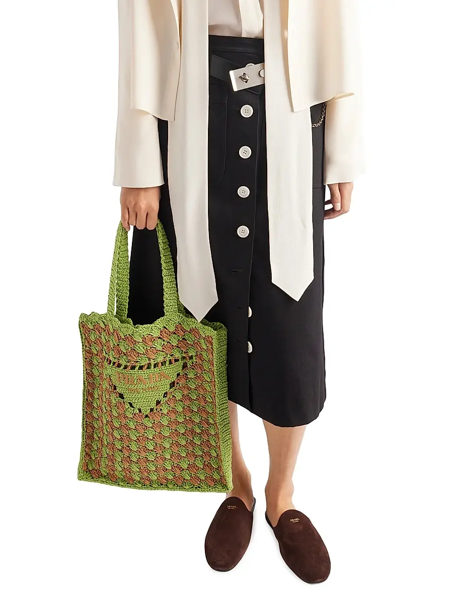 Prada Women's Cotton Drill Skirt - Black | Thumbnail 4