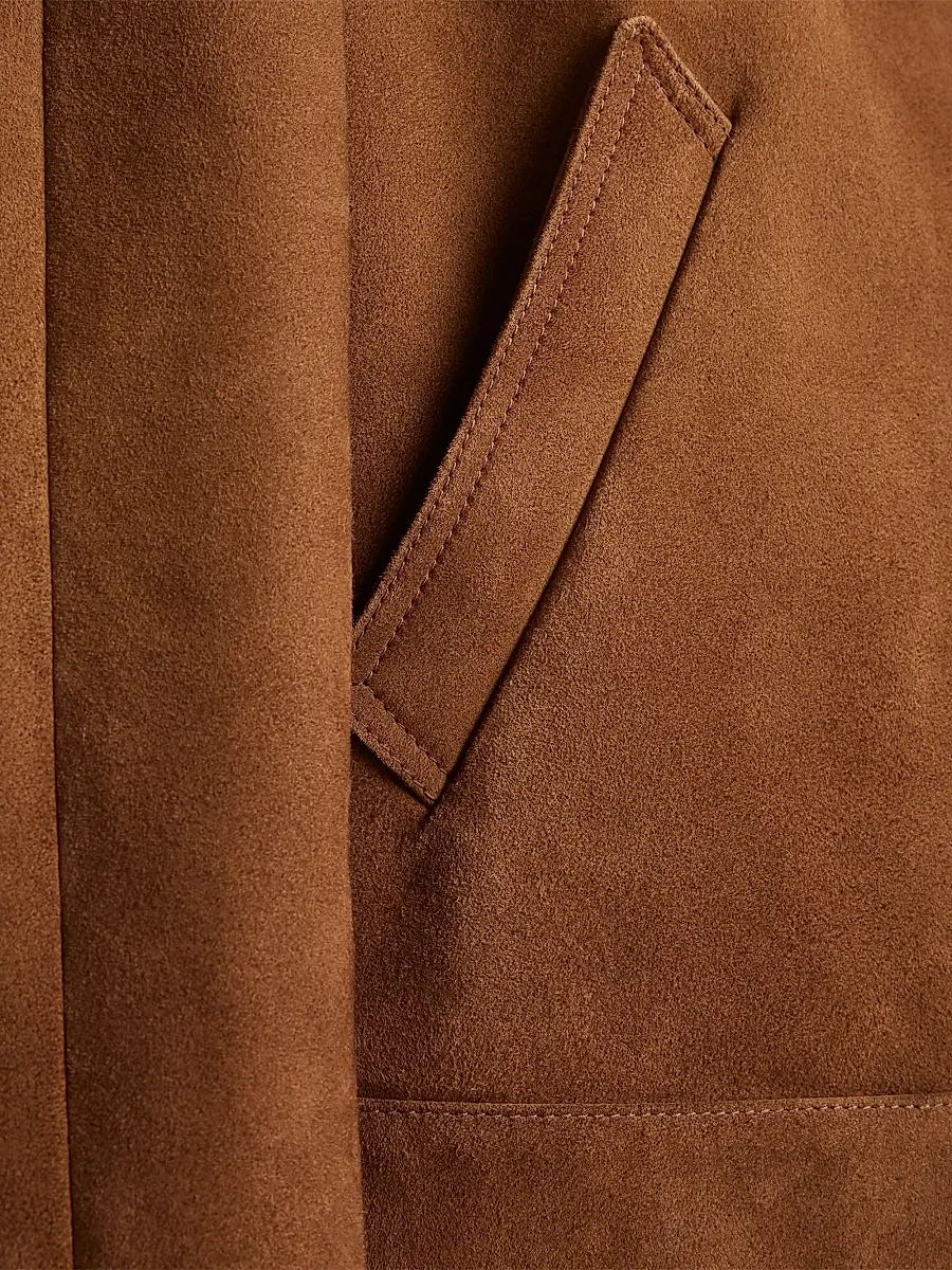 Prada Women's Suede Jacket - Brown | Thumbnail 5