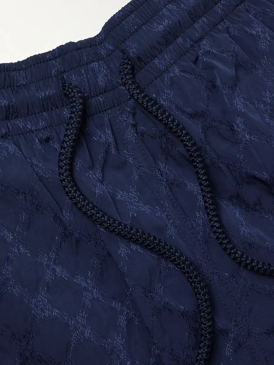 Vilebrequin Moorea Straight-Leg Mid-Length Jacquard Swim Shorts - Men | Thumbnail 4