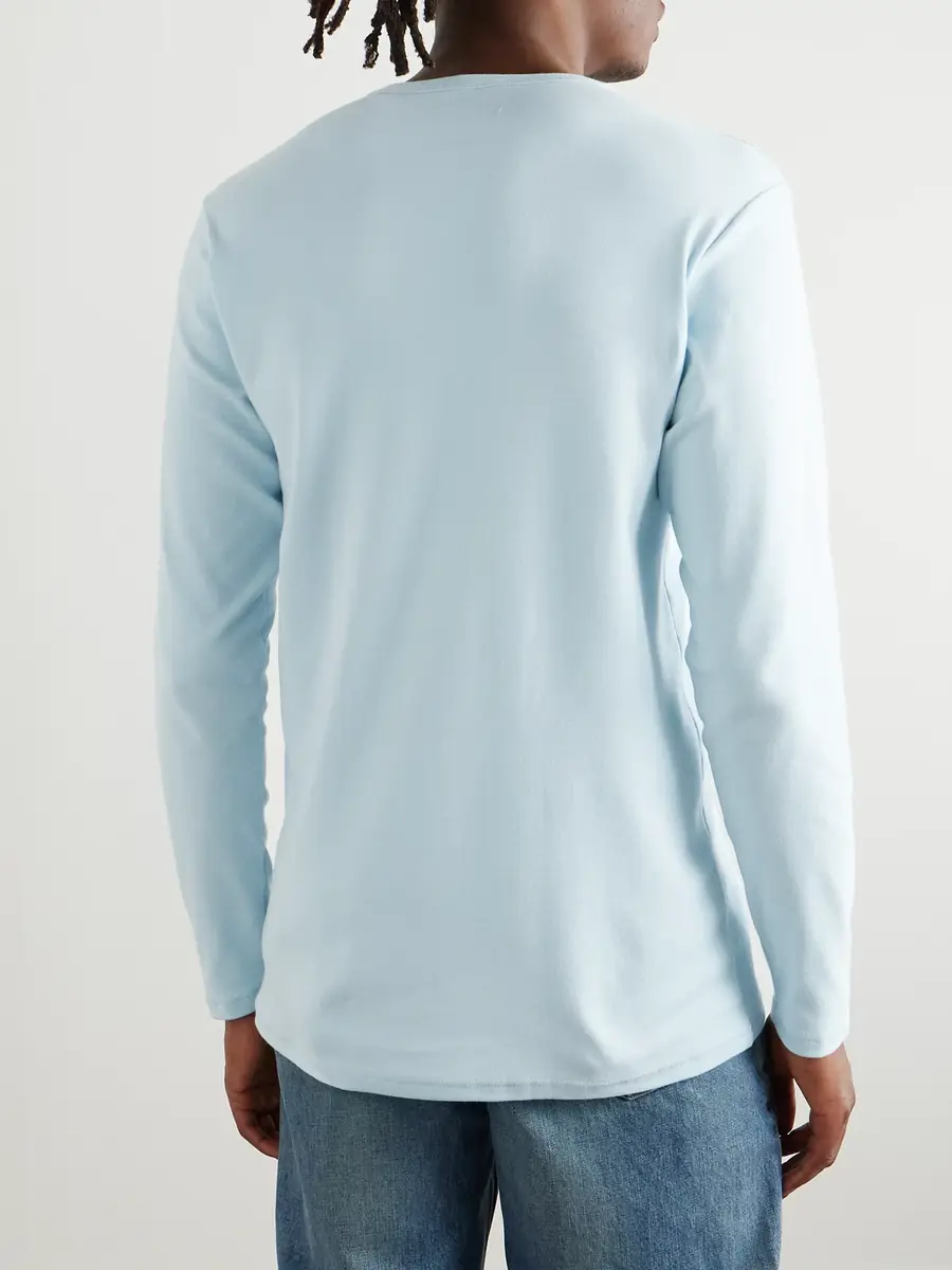 Tom Ford Slim-Fit Stretch-Cotton Jersey Henley Pyjama T-Shirt - Men | Thumbnail 4 Tom Ford Slim-Fit Stretch-Cotton Jersey Henley Pyjama T-Shirt - Men | Thumbnail 4