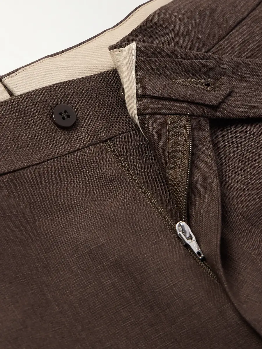 Stòffa Straight-Leg Pleated Linen Trousers - Men | Thumbnail 6 Stòffa Straight-Leg Pleated Linen Trousers - Men | Thumbnail 6