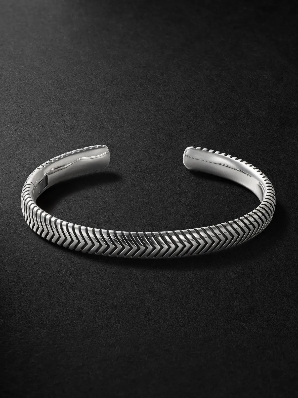 Chevron Sterling Silver Cuff - Men