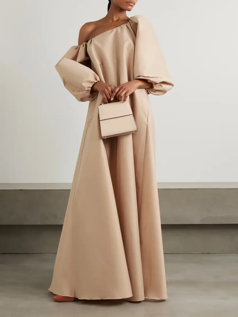 BERNADETTE Nathalie Off-the-shoulder Taffeta Gown | Thumbnail 2 BERNADETTE Nathalie Off-the-shoulder Taffeta Gown | Thumbnail 2