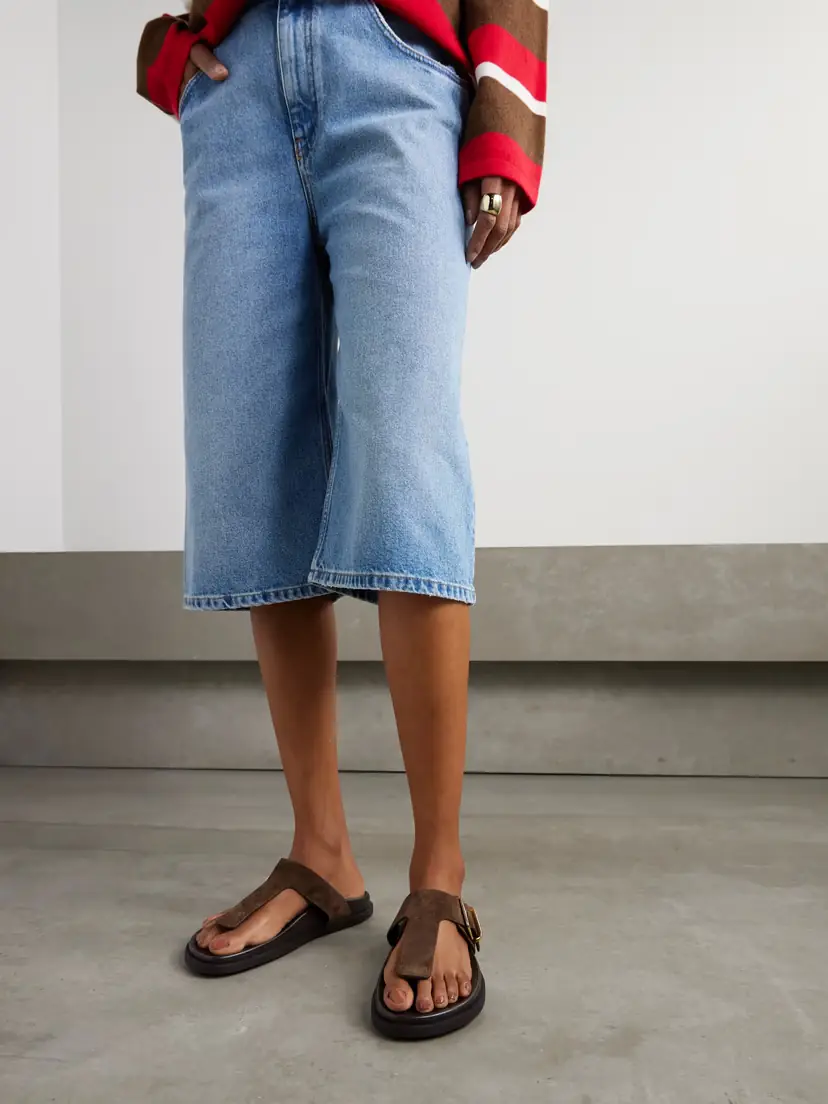 Tod's Buckled Suede Sandals | Thumbnail 2
