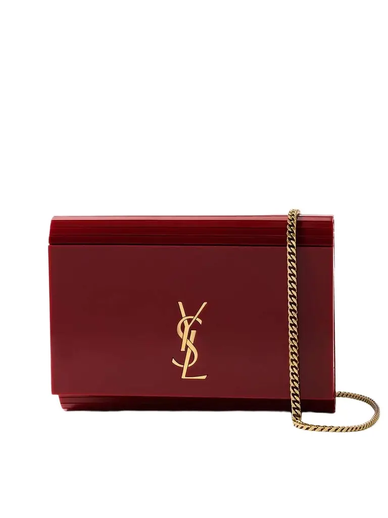 Saint Laurent Vicky Plexiglass Shoulder Bag | Image 1 Saint Laurent Vicky Plexiglass Shoulder Bag | Image 1