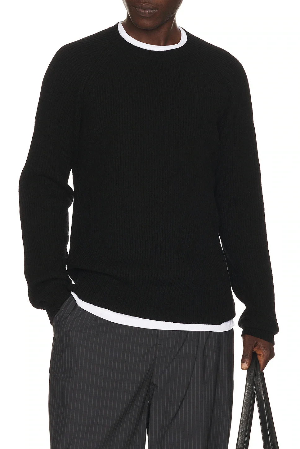 Ribbed Wool Crewneck Sweater Ribbed Wool Crewneck Sweater