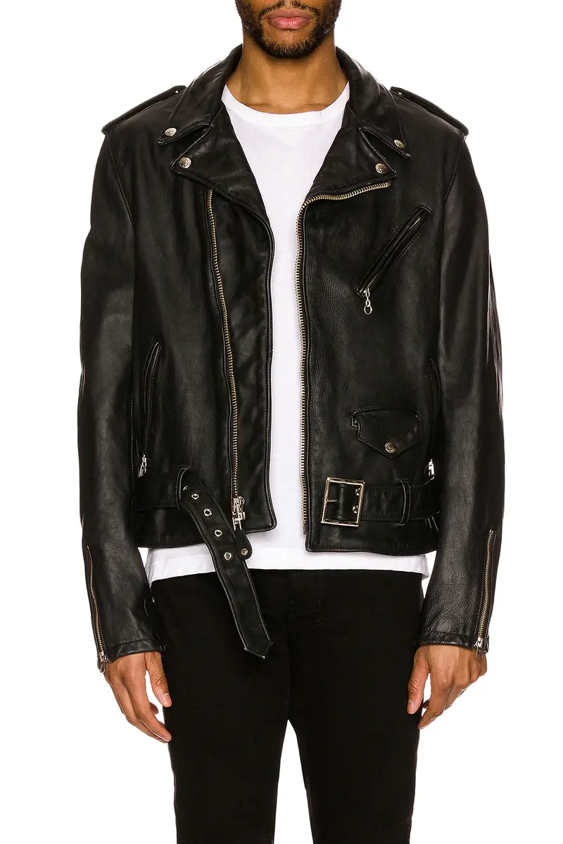 SCHOTT Vintage Fit Moto Jacket | Thumbnail 3 SCHOTT Vintage Fit Moto Jacket | Thumbnail 3