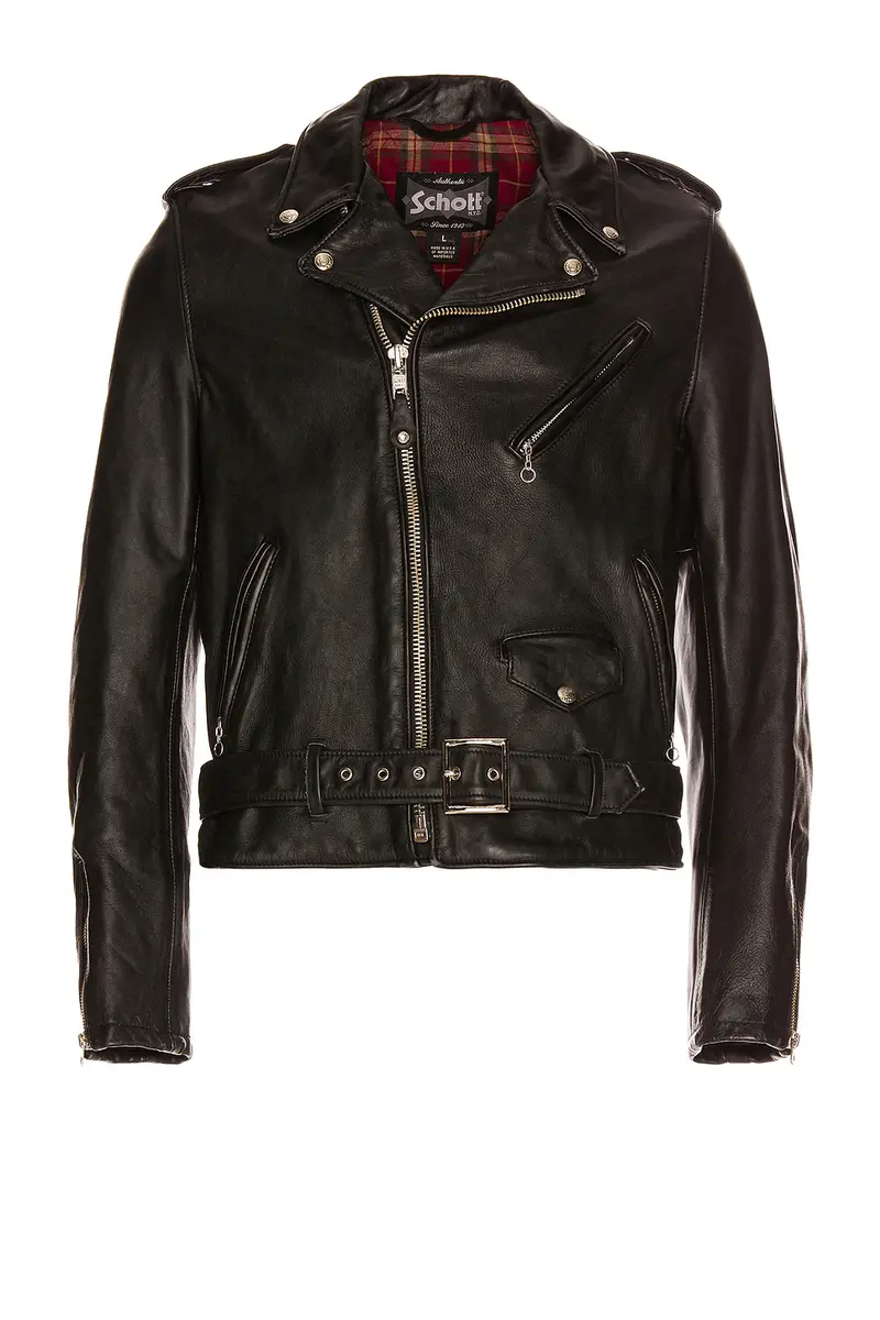 SCHOTT Vintage Fit Moto Jacket | Thumbnail 4 SCHOTT Vintage Fit Moto Jacket | Thumbnail 4