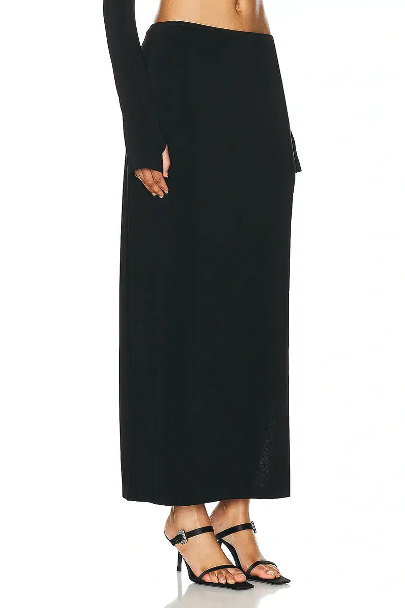 Norma Kamali Marissa Wide Slit Skirt | Thumbnail 2 Norma Kamali Marissa Wide Slit Skirt | Thumbnail 2