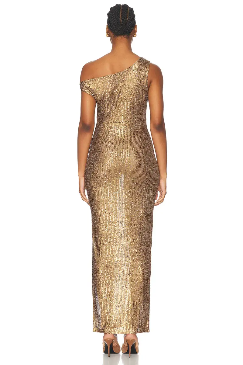 Norma Kamali Drop Shoulder Fitted Gown | Thumbnail 4